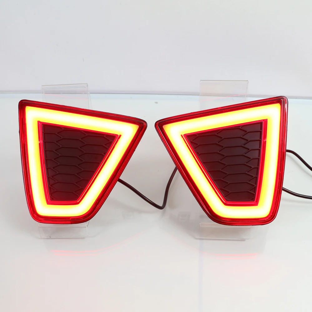 LED Rear Bumper Lamp Tail Light for Honda Fit Jazz 2014 2015 2016 2017 Fog Stop Brake Signal Taillight