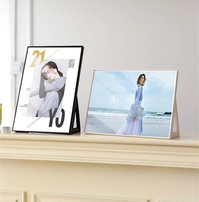 A4 Three Use Ways Plastic Picture Photo Poster Display Frame Menu Paper Letters Documents Sign Holder Stand Case