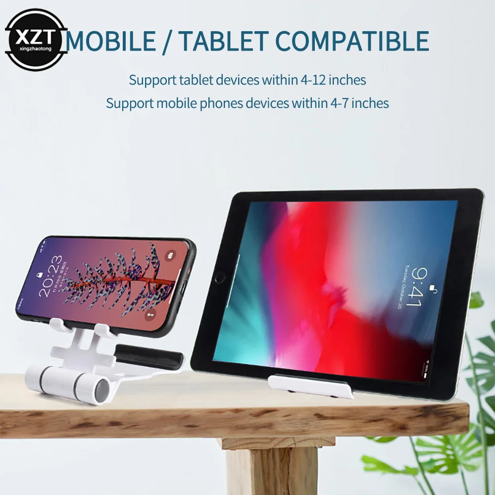 Suportes do telefone móvel universal estandes desktop para iphone ipad huawei dobrável rotativo multi-ângulo tablet suporte acessórios titular