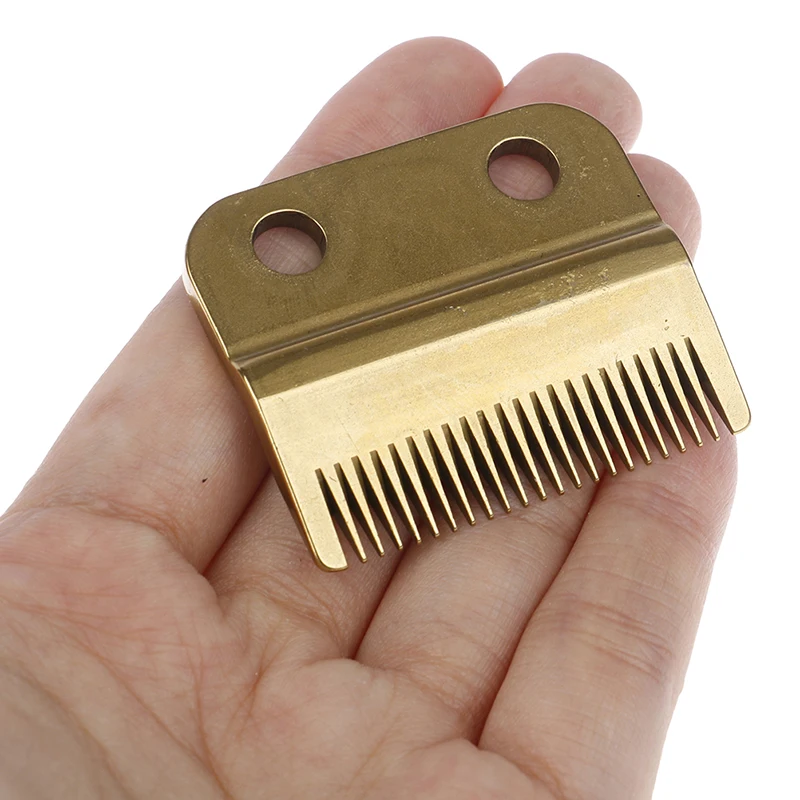 1Pc Movable Blade Professional Hair Clipper Blade High Carton Steel Clipper Accessories Golden For Choice Golden Screws