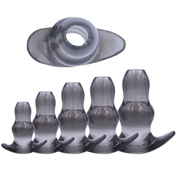 5 maten Holle Anale Plug Zachte Speculum Prostaat Massager Butt Plug Klysma Speeltjes Voor Vrouw Mannen Anale Dilatator Sex Producten
