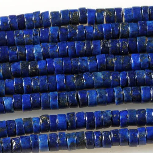 

4x2mm Dyed Lapis Lazuli Stone Heishi stone Loose Beads 16"