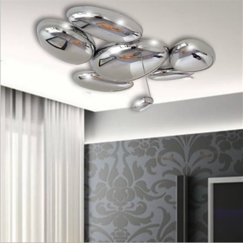 SKYDRO ELECTRIFIED CEILING Suspension lamp Mercury LED chandelier For Foyer Bedroom Dinning Room Water Drop chrome light