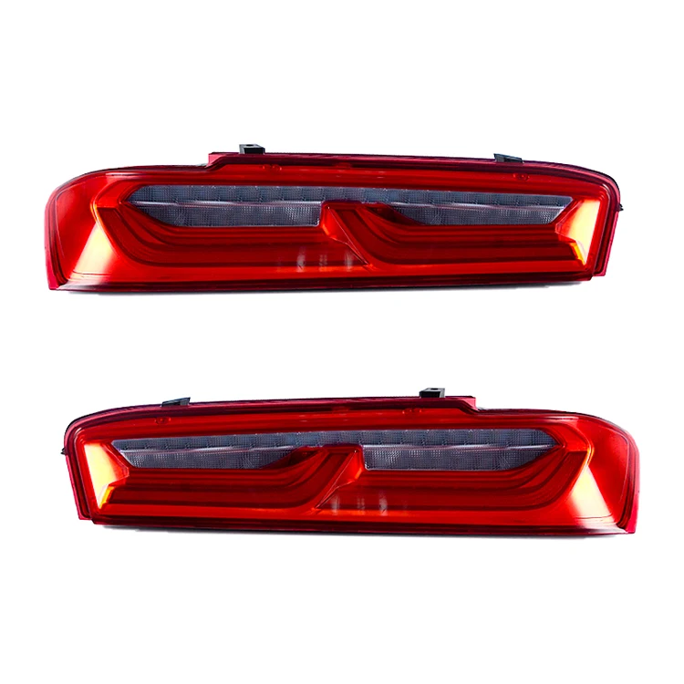 

Car Led Taillight For Chevrolet Camaro 2016 2017 2018 6th Camaro Tail lights Rear Lamp Red Smoke Lens Dynamic turn signal