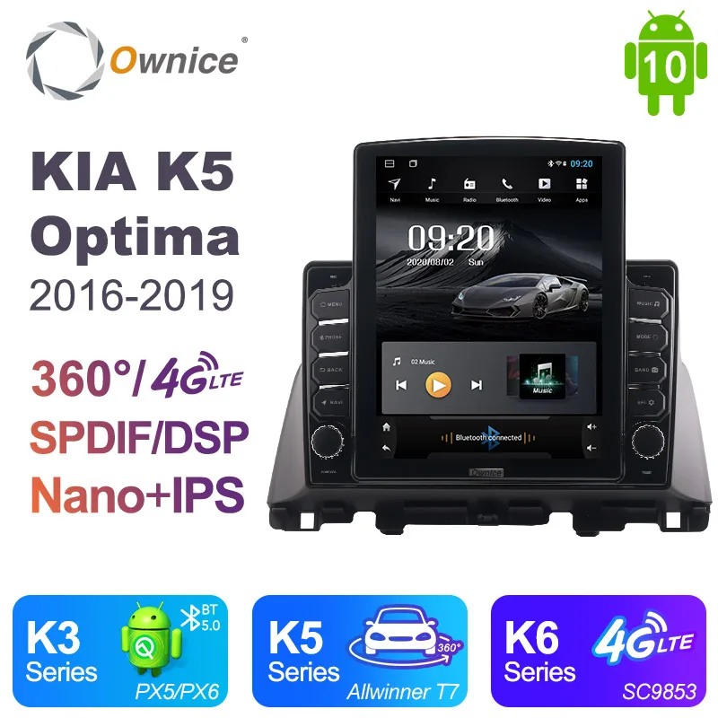 

Tesla Style 10.1" Android 10.0 6 Core 4GB RAM 64GB car radio 5.0 GPS Car DVD Player RDS autoradio For kia K5 OPTIMA 2016-2019