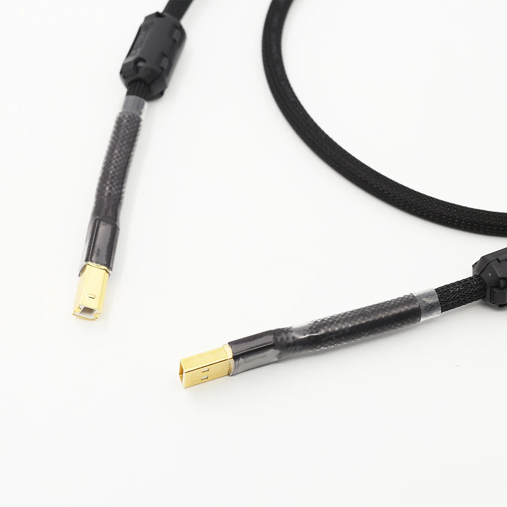 Preffair X401 OFC медный Hi-End USB-кабель типа A до типа B Hi-Fi-кабель для передачи данных 2.0 Версия USB-аудио провод