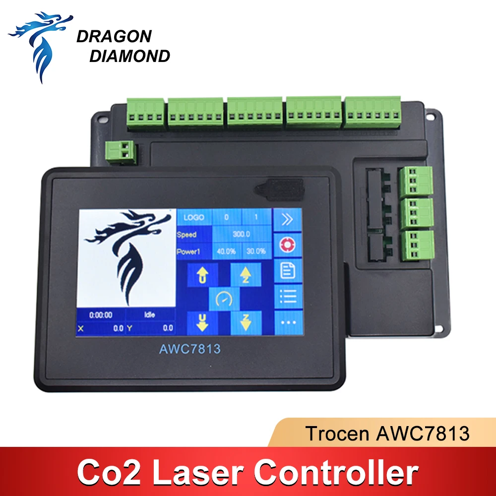 Trocen AWC7813 Co2 Laser Controller System for Co2 Laser Engraving Cutting Machine Replace 7AWC708C Lite ruida Leetro