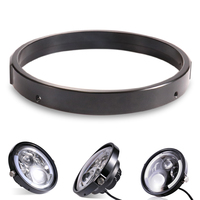 5.75 In 7 Inch Aluminum Round Headlight Housing Headlamp Trim Ring Mount Bracket For Harley Honda Yamaha Motorcycles Accessories