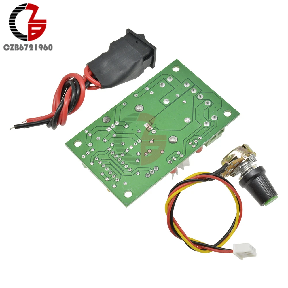 6-30V Voltage Regulator 80W 6A DC Motor Speed Controller Regulator High Torque Adjustable 12V 24V PWM Reversible Control