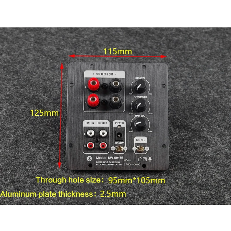 Bluetoothパワーアンプボード,デジタルパネル,統合,独立した2.0出力