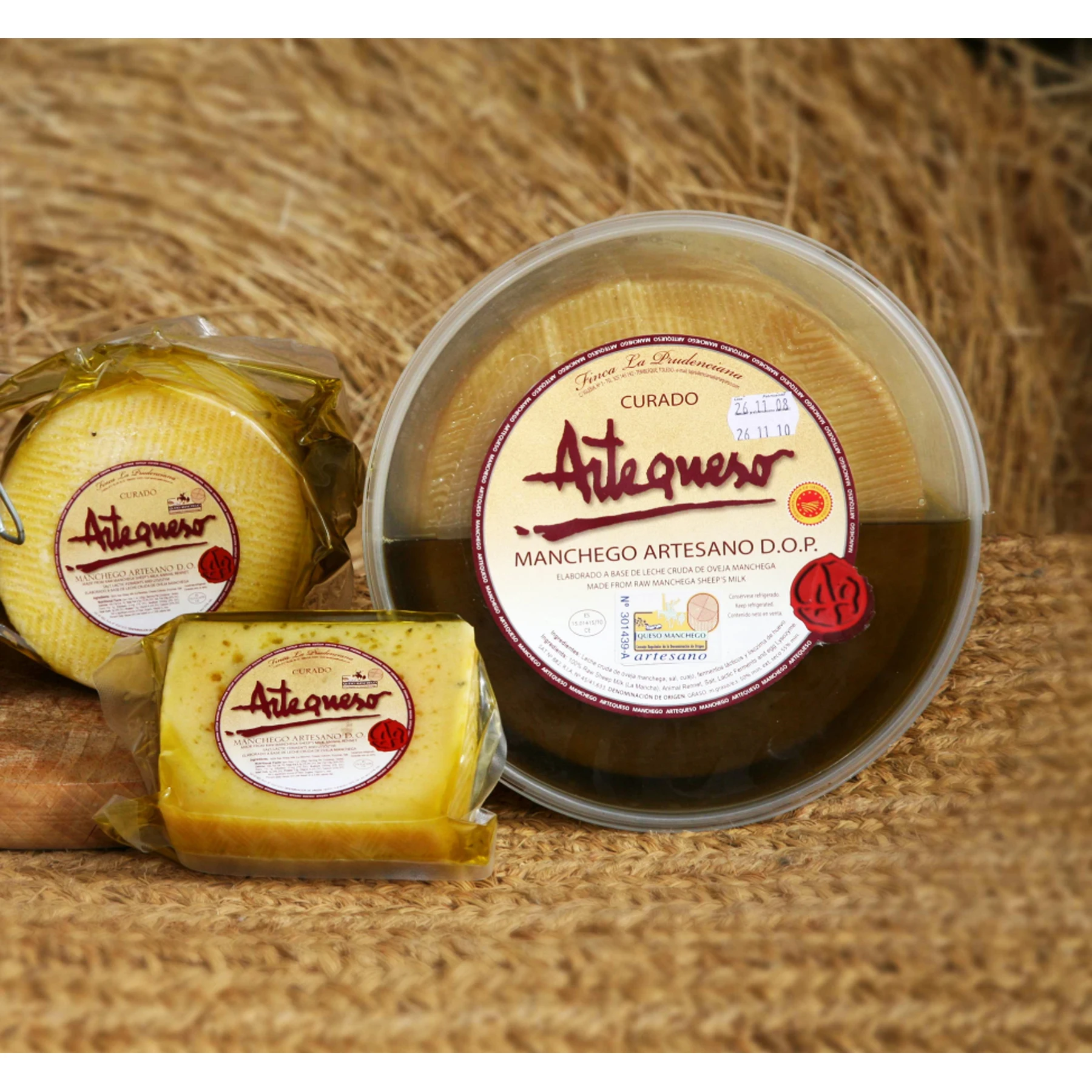 Formaggio stagionato in olio d\'oliva, D.O.P. -ARTEQUESO. -Parte 1 Kg