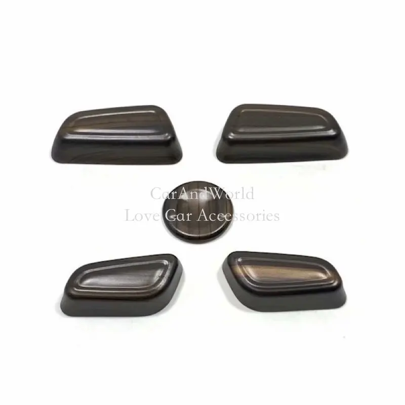 لتويوتا هايلاندر كلوغر 2021-2025 مقعد ضبط زر سويفت غطاء إطاري ألياف الكربون ملصق الزخارف اكسسوارات السيارات الداخلية