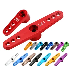 42 mm 37 mm 28 mm 25t M3 Aluminio RC Servo Arm Horn BAB de un solo brazo/brazo dual para Futaba Savox XCore HL HSP HD Power RC Herramientas 8 Mejores servo de ventas Horn 25t - №7
