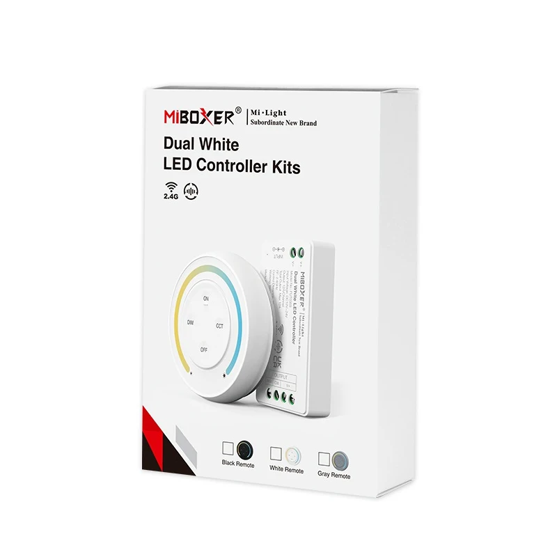 Miboxer Remote Control Matahari Terbit 2.4G Remote Control Pelangi DC12-24V FUT039SA untuk Dual White/Single Color/RGB/RGBW/RGB + CCT Strip LED