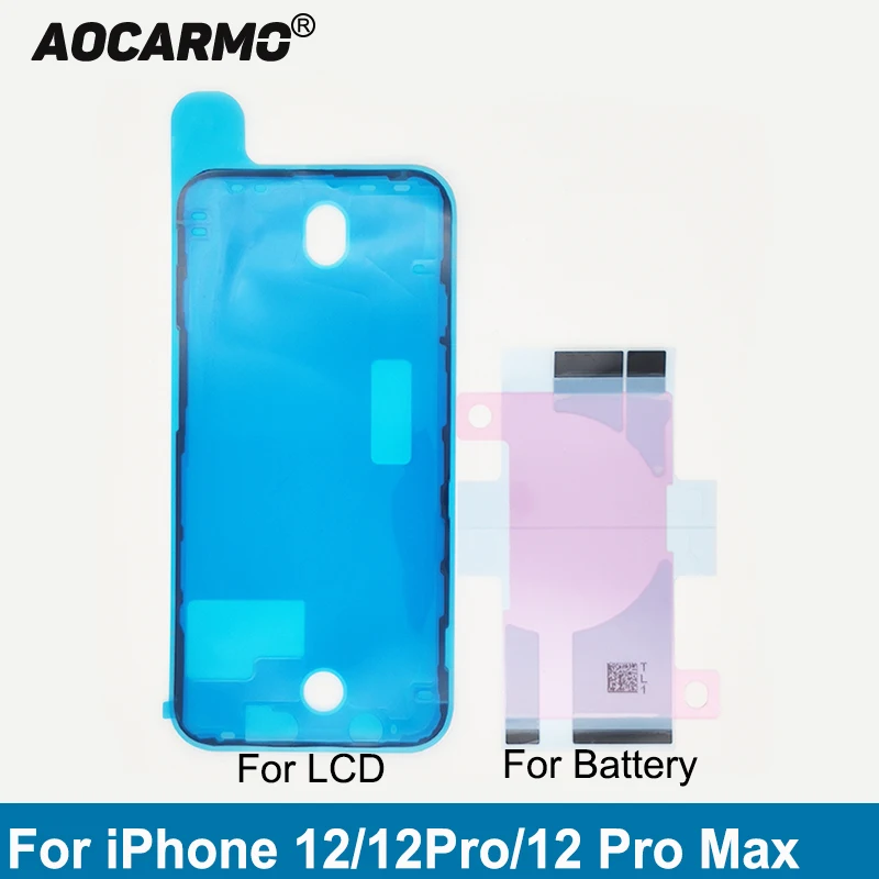 Aocarmo LCD Display Screen Waterproof Adhesive Battery Sticker Glue Tape For iPhone 12 12Pro  12 Pro Max