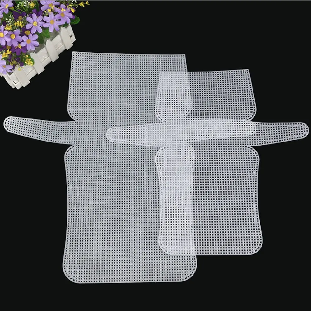 Grid Hook Crafts Latch Hook Bags Handcraft Thread Hook Bag Rug Hook Bags Plastic Mesh Cloth