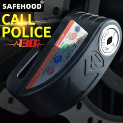 Free Shipping waterproof motorcycle alarm lock bike lock security anti-theft lock moto disc brake lockMountain bike lock