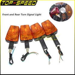 For MZ ETZ 251 Turn Signal Lights Motorbike Fornt And Rear Turn Signal Indicator 12V Amber Flashing Lamp Plastic Shell Blinker