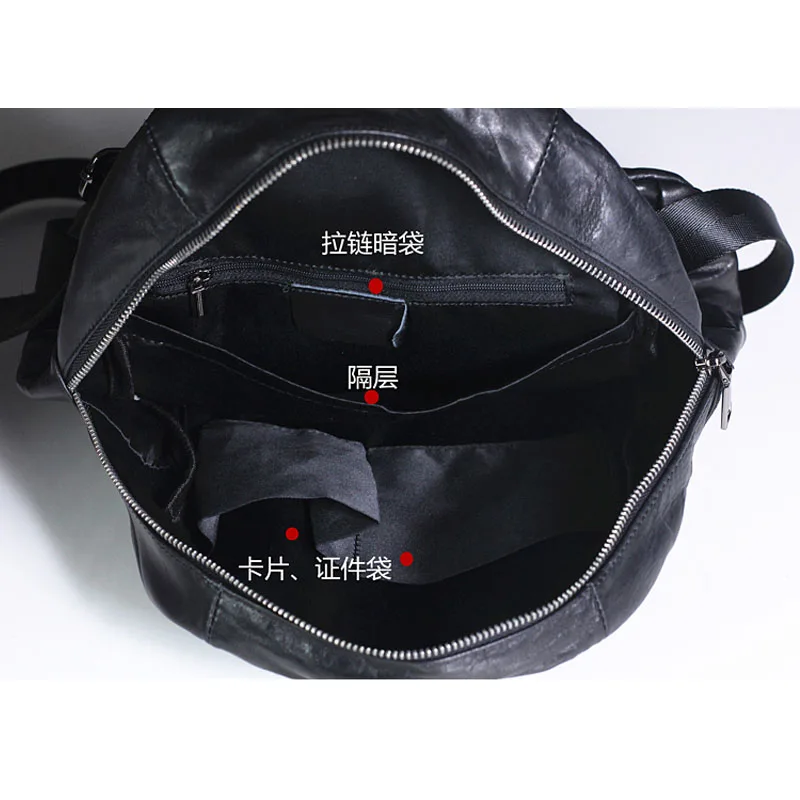 iPinee Fashion Designer Cow Genuine Leather Women Backpack High Quality School Bags For Teenagers Girls Female Travel BackPack
