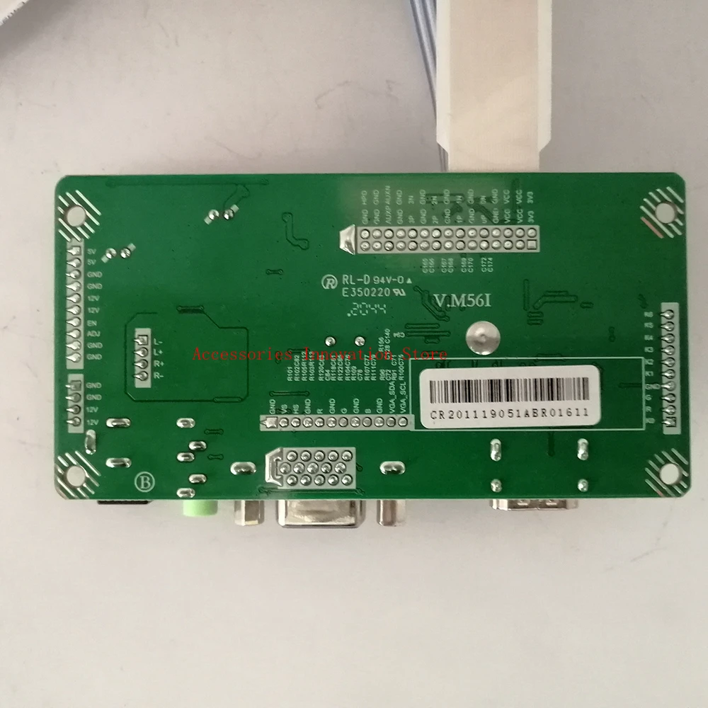 Imagem -04 - Hdmi Vga Controlador Driver Board Painel Lcd Led Kit Monitor de Tela Hb140wx1301 401 501 601 411 1366x768