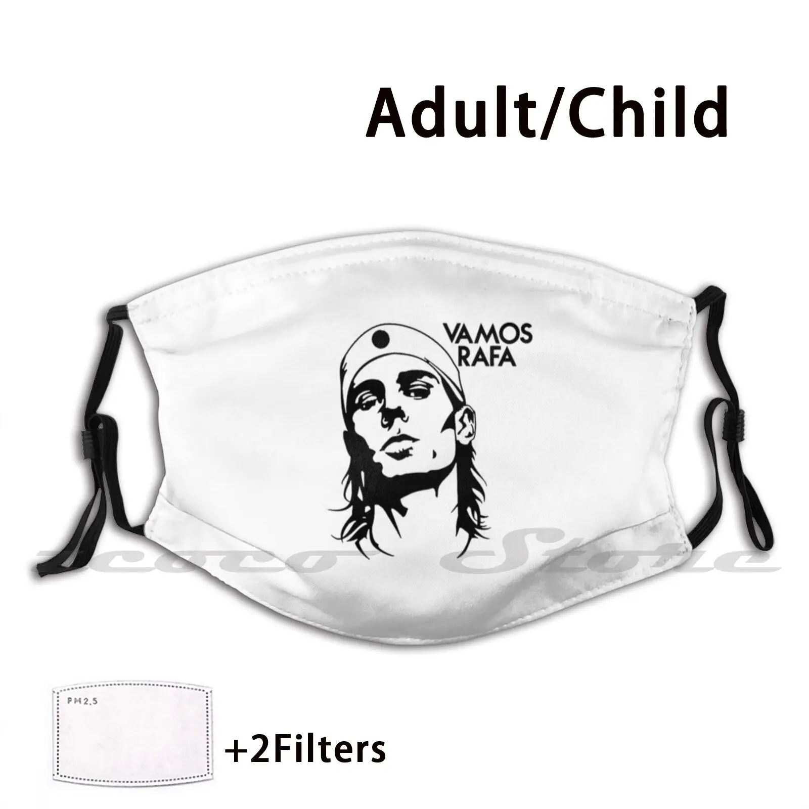 

Rafa Bulls Essential Mask Adult Child Washable Pm2.5 Filter Logo Creativity Vamos Rafa Rafa Nadal Rf Perfect Black Wimbledon A