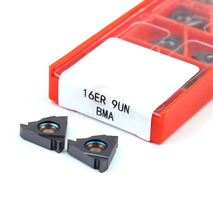 Imagem -06 - Bma 100 Original Ferramentas de Corte Pastilhas de Metal Duro Cnc Torneamento de Roscas 16ir 16er 10un 11un 11.5un 12un 14un 16un 18un 20un 24un 28un