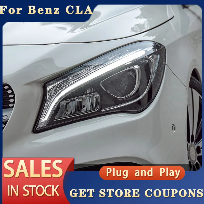 

For Benz CLA conversion headlight assembly of the light guide section 14-19 DRL turn signal lamp lens LED light source low eleva