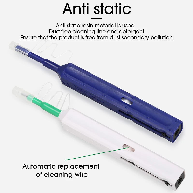 2/5 Stks/partij 2.5Mm (Sc/St/Fc/E2000) fiber Optic Cleaner Pen 1.25Mm (Lc/Mu) ftth One Touch Tool Cleaning Aantal 800 Keer