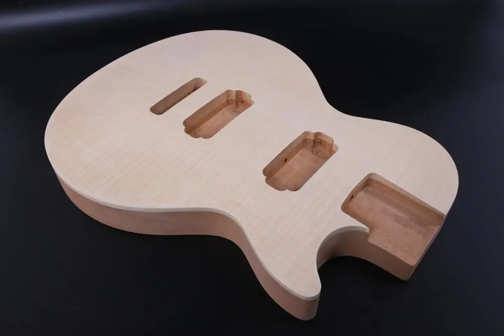 one electric guitar  body AND    1pcs mahogany made  and maple top high quality