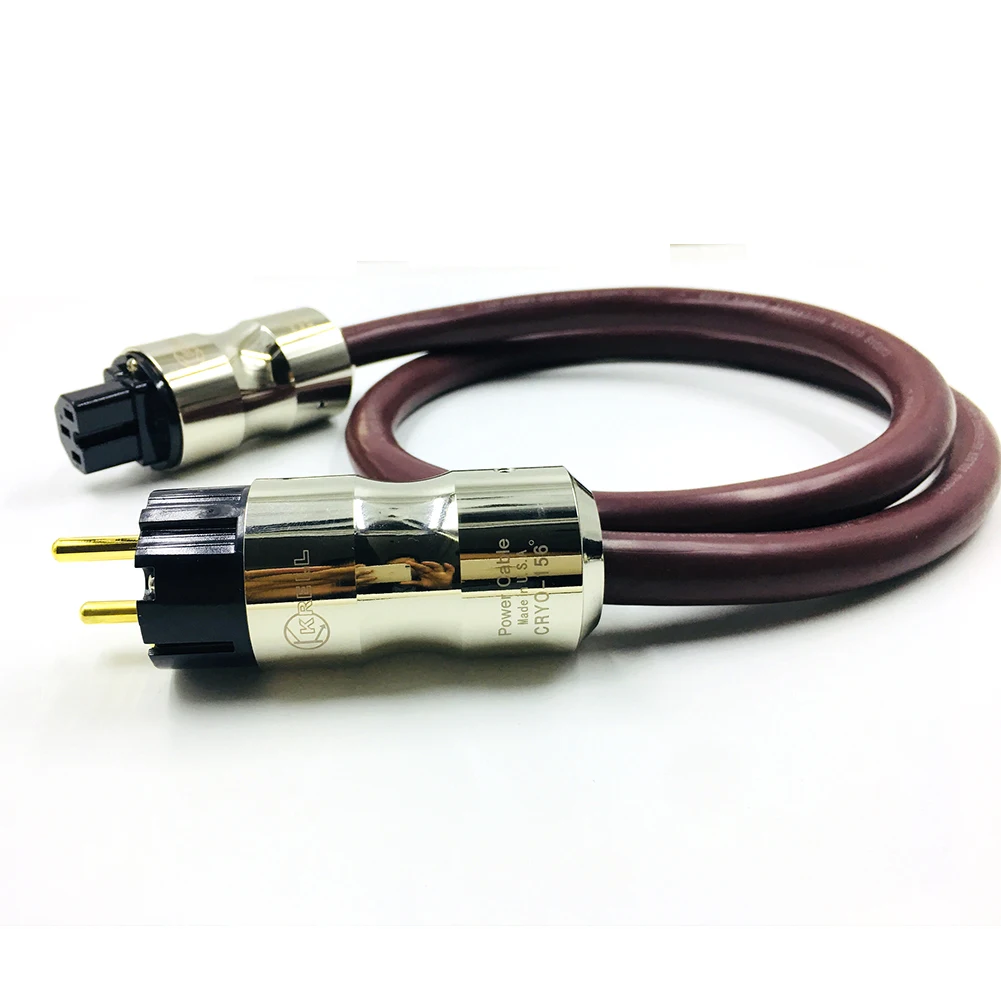 Cavo di alimentazione CA audio HIFI Supper multi conduttore con presa Krell US/EU Amplificatore Lettore Cavo di alimentazione CA