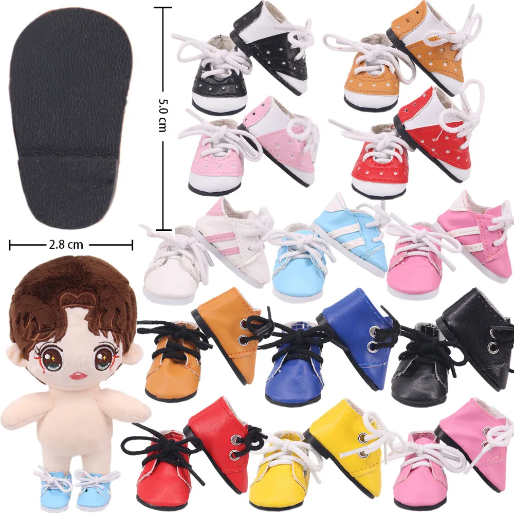 

Doll Shoes 5 Cm LengthLeather Shoes For 14Inch Wellie Wisher&32-34Cm Paola Reina&20Cm EXO BJD Star Clothes Accessories KPOP Doll