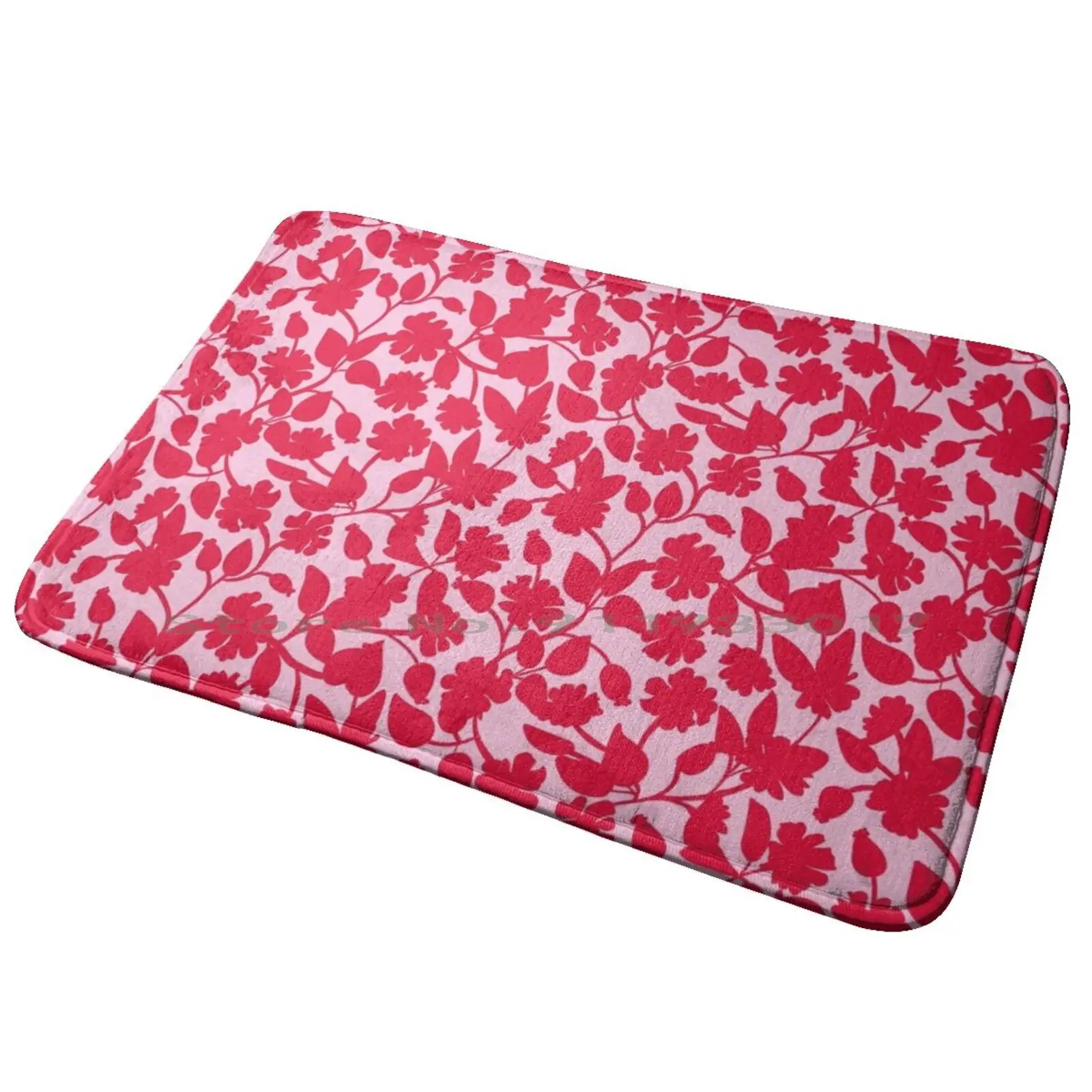 Red And Pink Wildroses Pattern Entrance Door Mat Bath Mat Rug Connor Mcdavid 97 Anti-Slip Bedroom Kitchen Foot Mat Floor Carpet