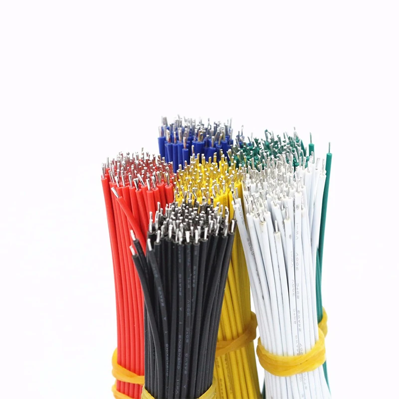 100PCS/Set Tin-Plated Breadboard PCB Solder Cable 26AWG 20cm Fly Jumper Wire Cable Tin Conductor Wires 1007-26AWG Connector Wire