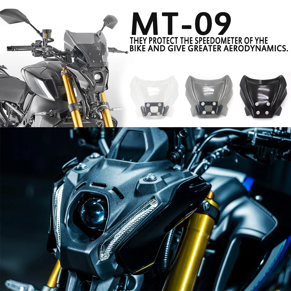 

New 2021 MT09 SP Motorcycle Accessories Windshield Windscreen acrylic Wind Shield Deflectore Fit For YAMAHA MT-09 MT 09 mt09 /sp