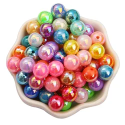 Glossy Colorful Artificial Pearl 6mm 8mm 10mm Round ABS Plastic Loose Beads Lot For Jewelry Making DIY Findings