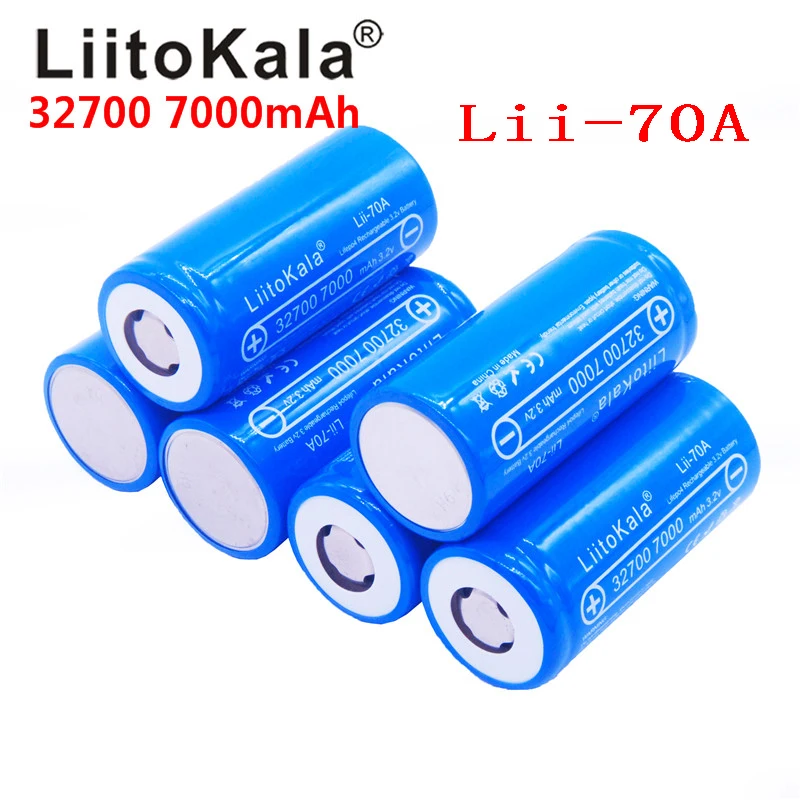 LiitoKala 32700 Lii-70A 3.2v 7000mAh lifepo4 akumulator akumulator LiFePO4 5C rozładowania baterii