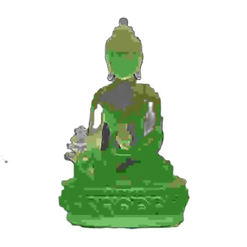 

Tibetan Buddhism Violet Glass Buddha Glaze Glass Buddha Statue