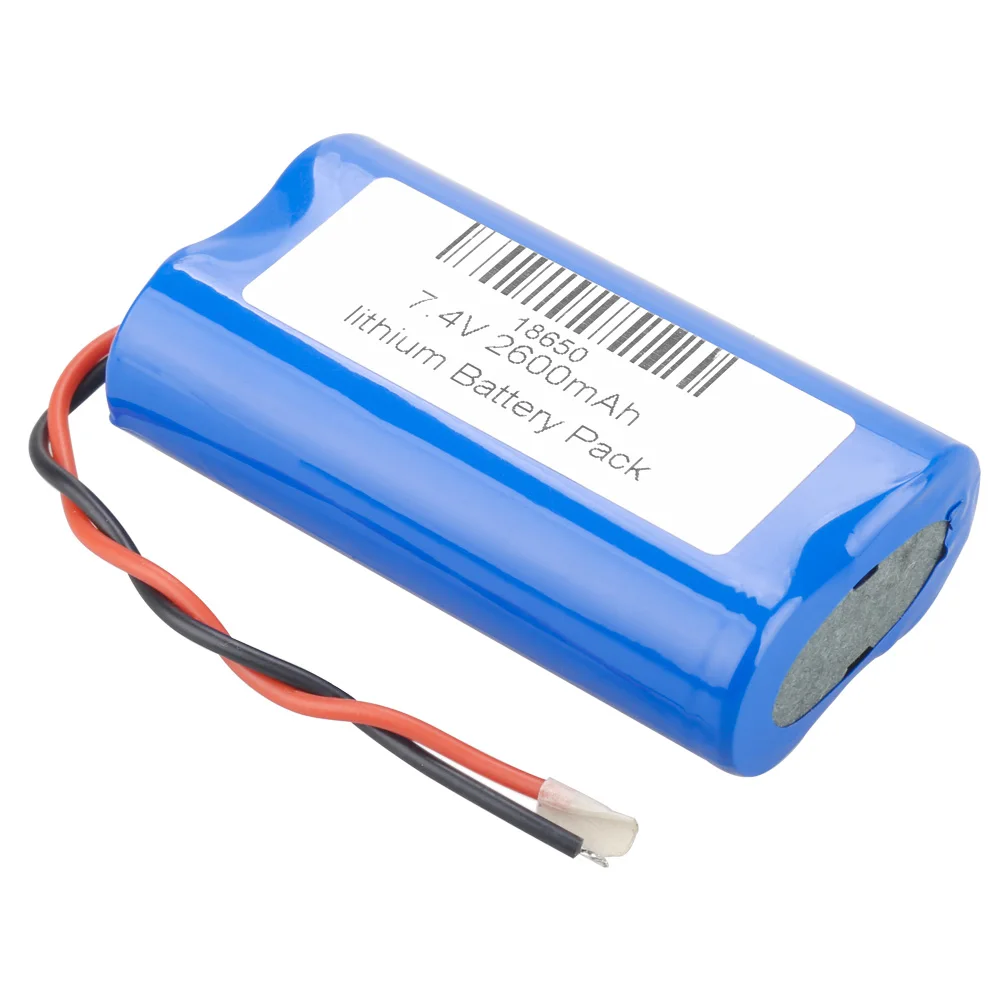 18650 7.4V 2600mAh Li-ion rechargeable battery with PCB protection board