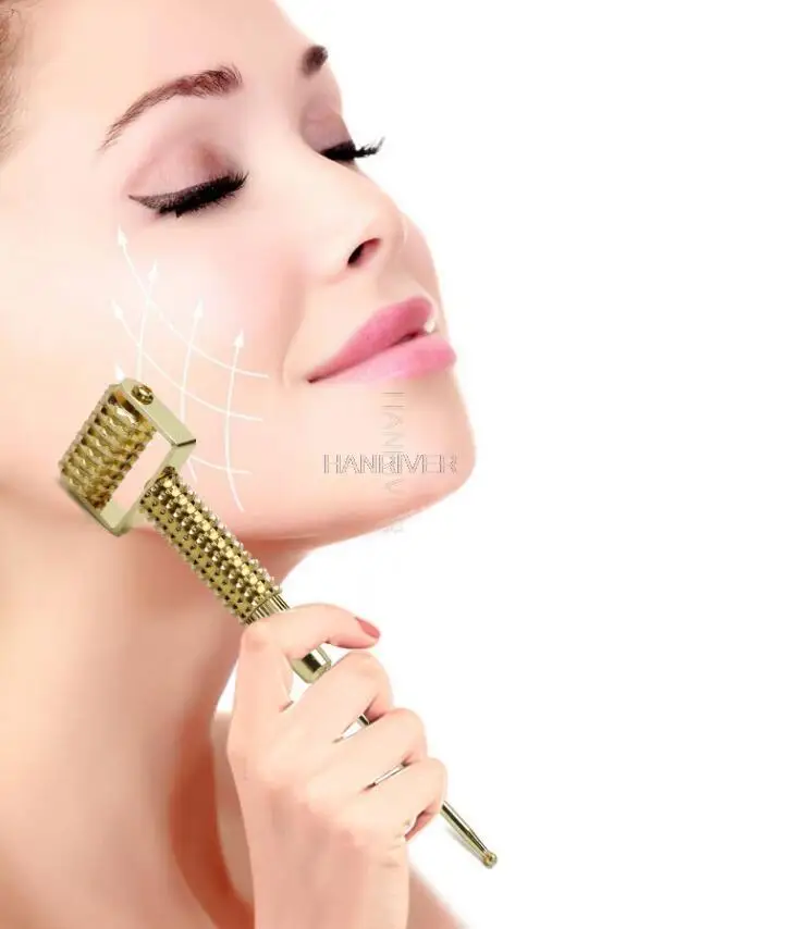 Face Massager Ear Acupoints Probe Acupuncture Points Needle Probe Facial Tightening Slimming Spring Roller Double Chin Removal