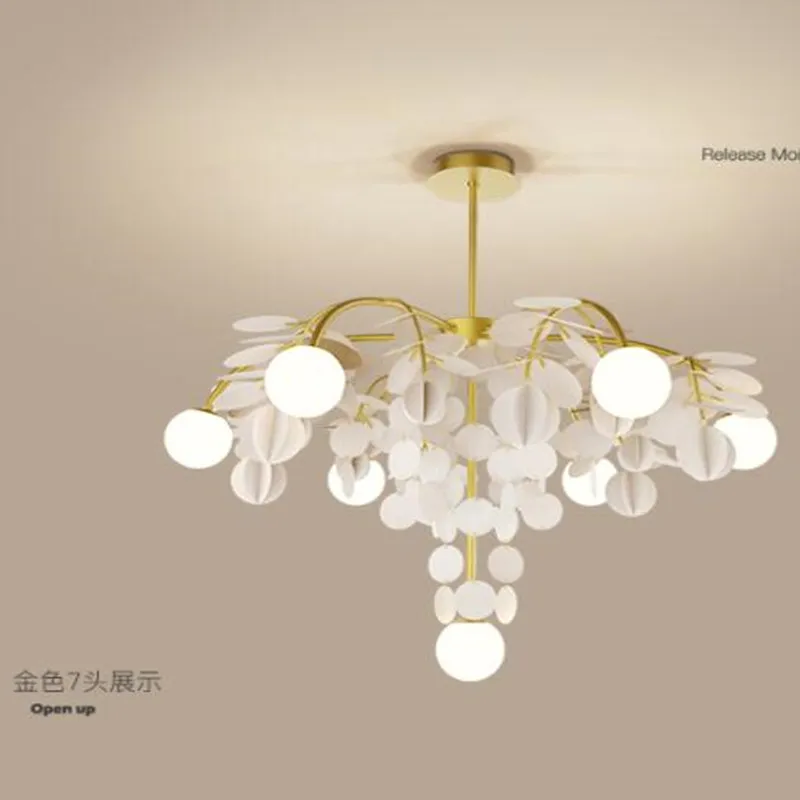 

New Chandeliers Lighting for Living Room 2021 Romantic Glass Ceiling Hanging Lamp Bedroom Kitchen Dining Decorative Luminaire
