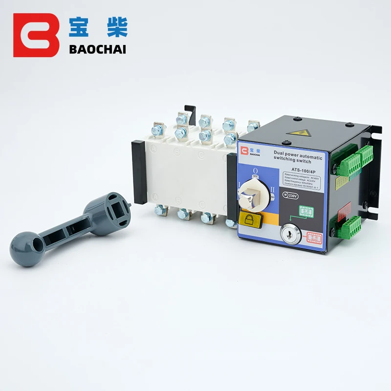 Imagem -04 - Mudança de Energia Dupla do Interruptor de Transferência Automático sobre o Interruptor do Gerador 100a