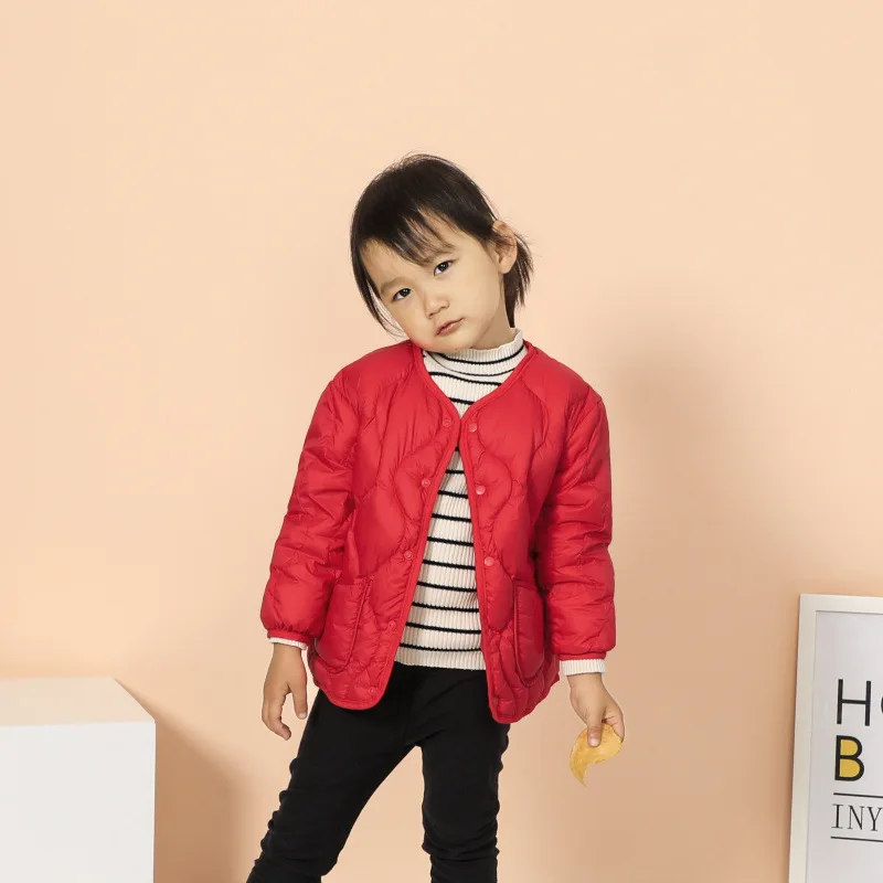 0-10℃ Oversized Children Jackets Fall Winter Baby Girls Light Weight Kids Puffer Parkas Child Duck Down Coat Toddler Outerwear