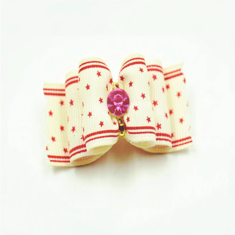 20/50/100pcs /Set Elastic Bands Attached Dog Hair Accessories Dog Pet Bows Hair Bows For Small Puppy Kitten Hair Decorations