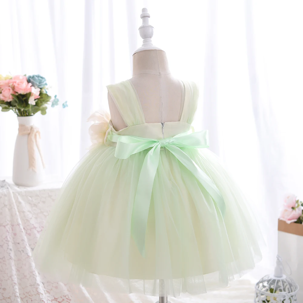 Hetiso Sling Baby Children\'s Dresses Flower Girl Ball Gowns Summer Tulle Dress Casual Wedding Party Kids Clothes for 1-4 Years