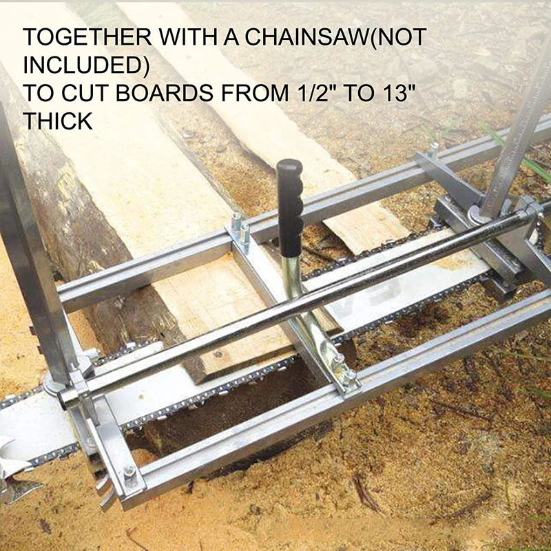 Woodworking chain saw cutting board rack 1.8M/2.7M rail woodworking board cutting aids aluminum alloy cutting board rack