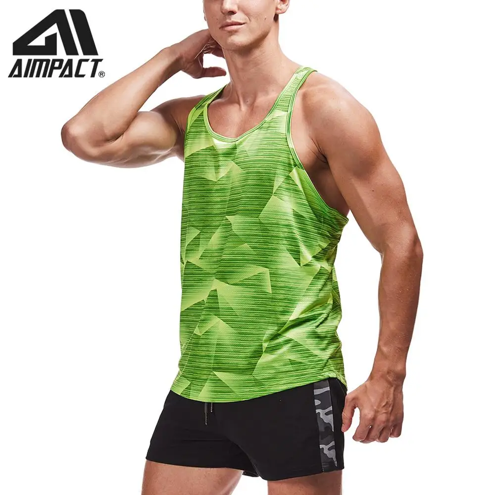 Aimpact Men's Athletic Sports Vest Running Fitness Quick-drying Breathable Undershirt Basketball Training Sleeveless Tank Tops