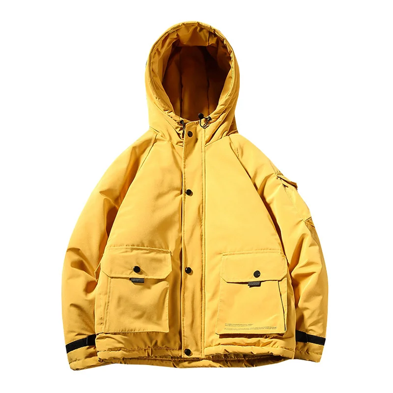 

New Men's Jackets Tooling Fashion high quality Loose Comfortable Harajuku Solid color Big pocket Casual All-match Slim Outwear