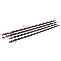 Car Window Weatherstrips Moulding Seal Belt Weather Strip For Honda Civic 2006 2007 2008 2009 2010 2011 4PCS/SET Rain Waterproof