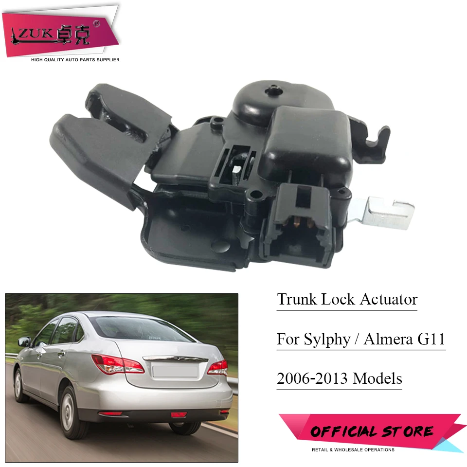 

ZUK For NISSAN Bluebird SYLPHY Almera Sentra G11 2006-2013 Rear Tail Door Tailgate Trunk Lid Lock Actuator