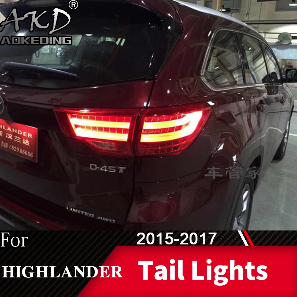 

Задняя светодиодный РА для автомобиля Highlander 2015-2020, светодиодные противотуманные фары, дневные ходовые огни, ДХО, тюнинг, аксессуары для автомобиля, задние фары